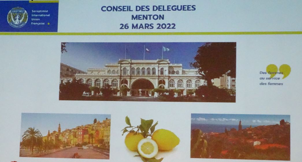 Conseil des déléguées à Menton Mars 2022